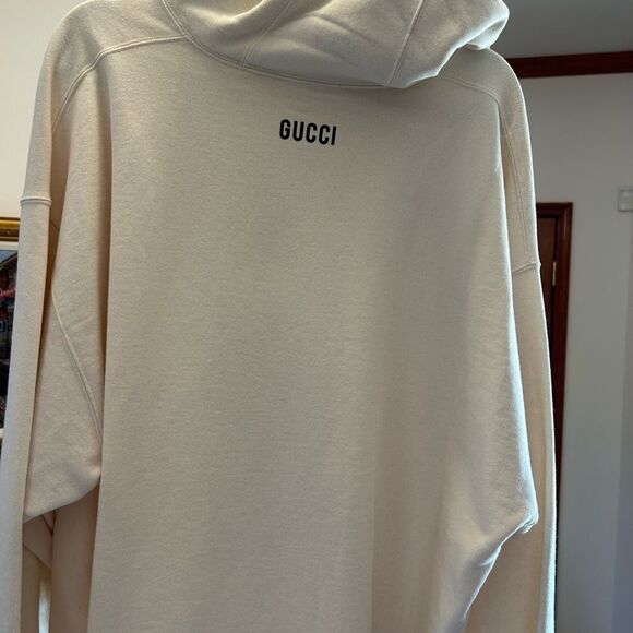 Men's Gucci, graphic print, cotton hoodie size XL made in Italy - Picture 6 of 11